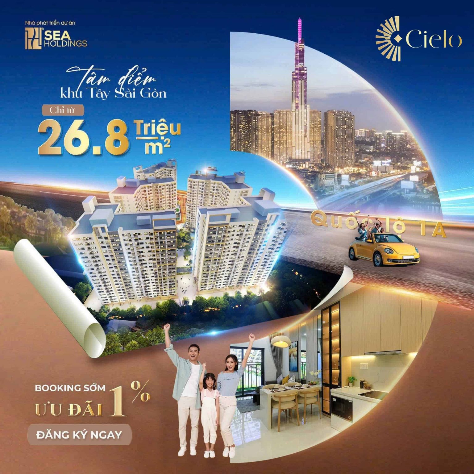 căn hộ Destino Centro tháp Cielo t1a