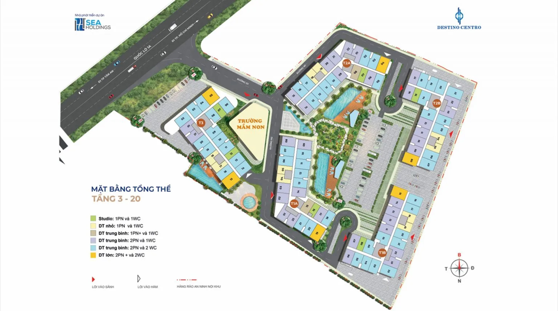 Destino Centro mặt bằng