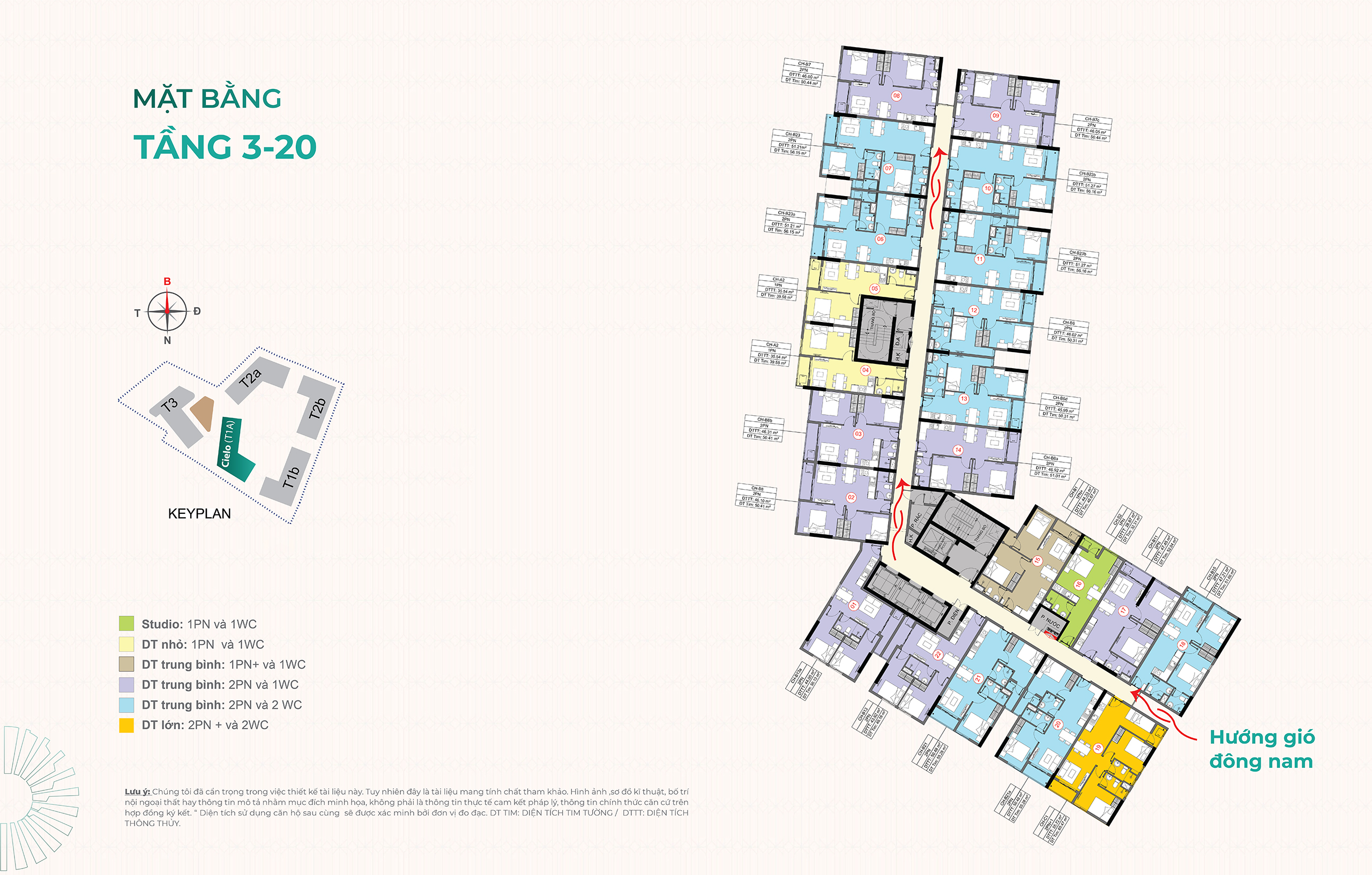 thiết kế mặt bằng Cielo Destino Centro