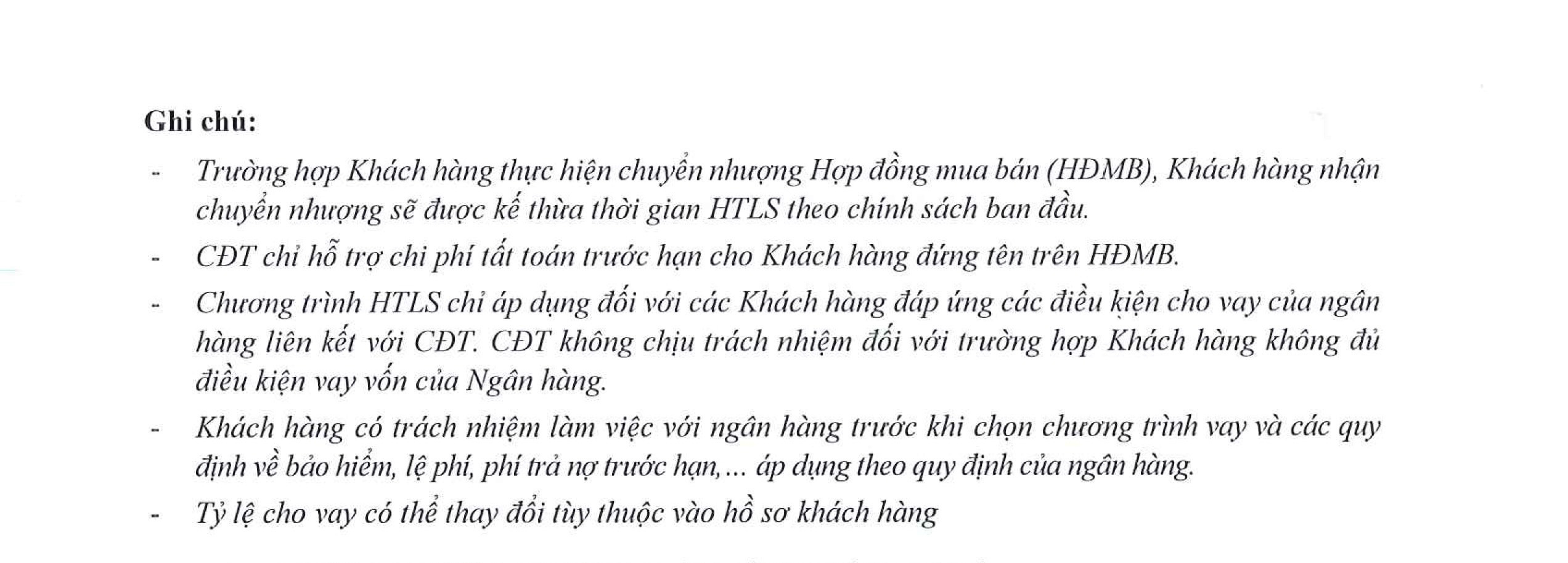 chính sách ưu đãi thanh toán Căn hộ chung cư Cielo Destino Centro Bến Lức Long An
